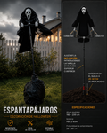 Decoración Fantasma Espeluznante de Halloween 👻 – Túnica con Cuervo Decorativo para Quedadas y Fiestas