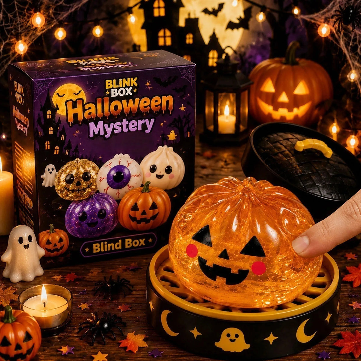 Cajas Sorpresas de Halloween 🎃 – Squishy Antiestrés de 5 estilos diferentes