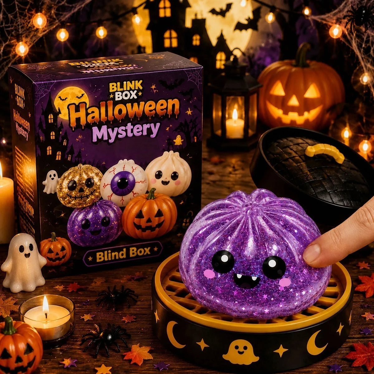Cajas Sorpresas de Halloween 🎃 – Squishy Antiestrés de 5 estilos diferentes