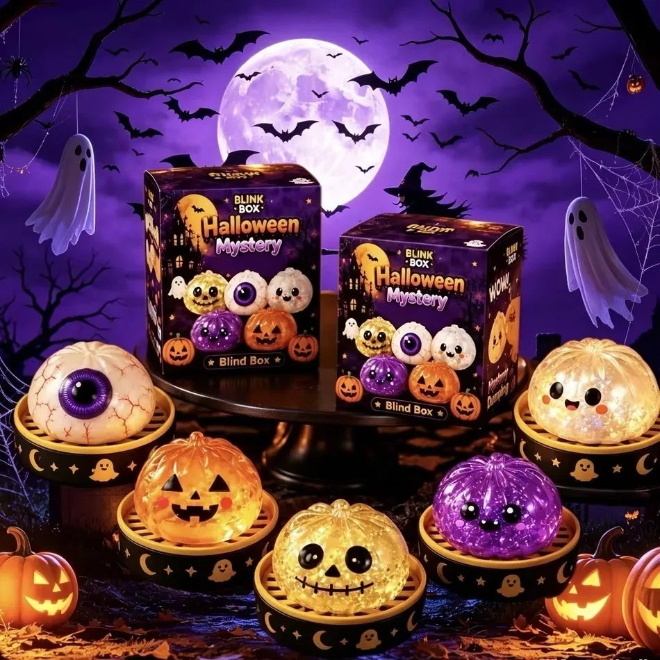Cajas Sorpresas de Halloween 🎃 – Squishy Antiestrés de 5 estilos diferentes