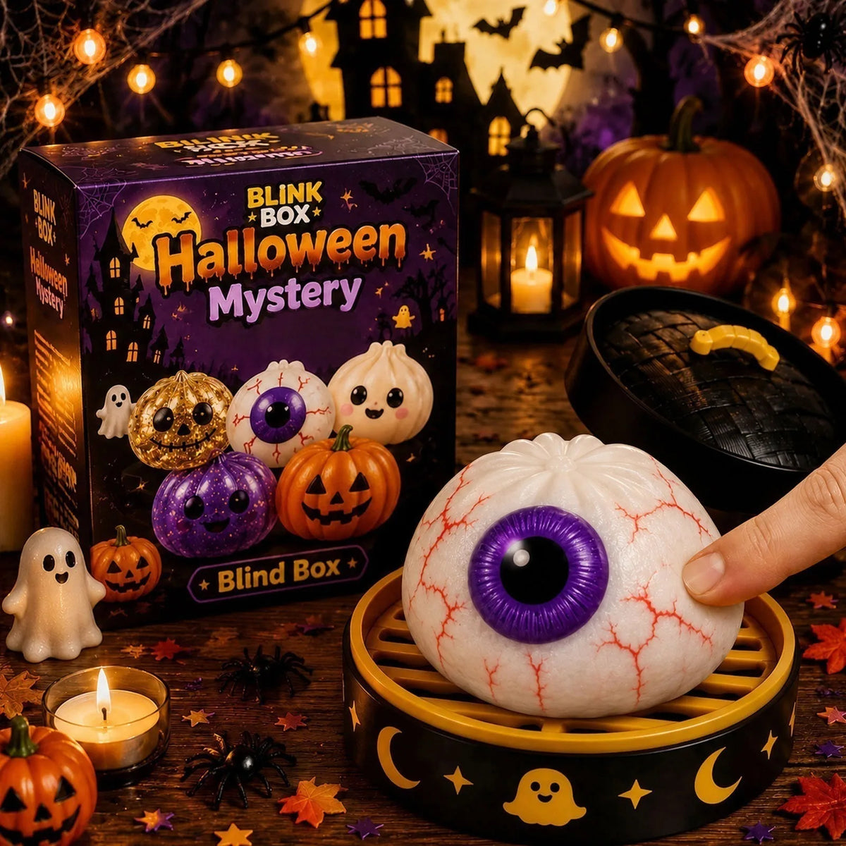 Cajas Sorpresas de Halloween 🎃 – Squishy Antiestrés de 5 estilos diferentes
